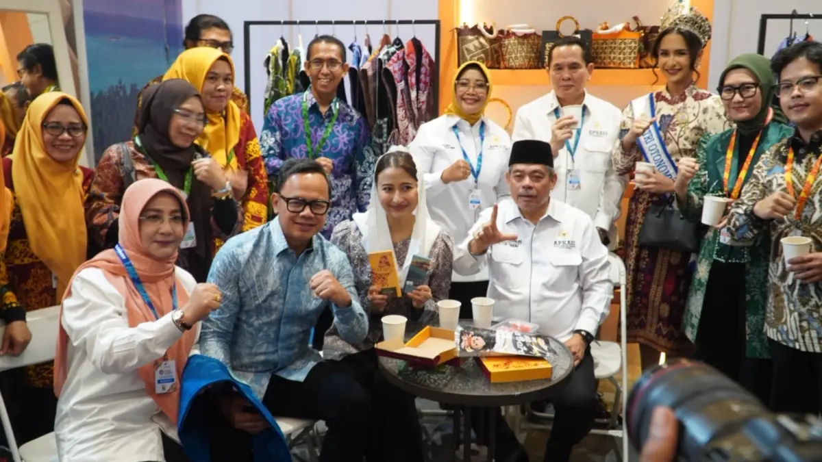 DAPAT PENGHARGAAN: Pemkab Berau membawa berbagai produk unggulan UMKM Berau yang dipamerkan dalam APKASI Otonomi Expo 2026. (PROKOPIM UNTUK BERAU POST)