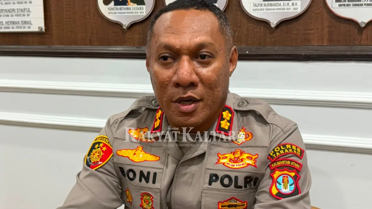 Kapolres Tarakan, AKBP Bonifasius Rumbewas. (SEPTIAN ASMADI/HRK)