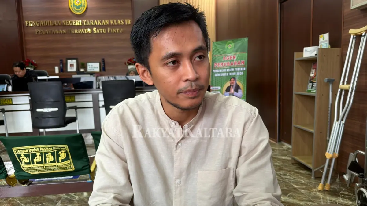 Juru Bicara PN Tarakan, Muhammad Eric Ilham Aulia Akbar. (SEPTIAN ASMADI/HRK)