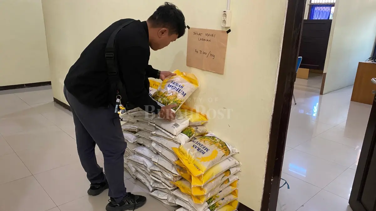 ILUSTRASI: Bantuan beras bagi petani yang mengalami gagal panen akibat musim kemarau telah disiapkan Dinas Pangan Berau. (IZZA/BP)