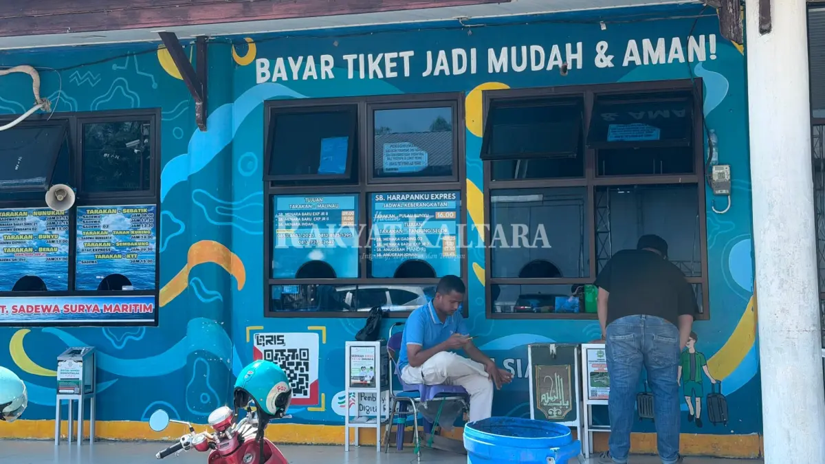 BIAYA TAMBAHAN: UPTD Pelabuhan Tengkayu I Tarakan telusuri dugaan pungli di loket pembayaran tiket speedboat. (SEPTIAN ASMADI/HRK)