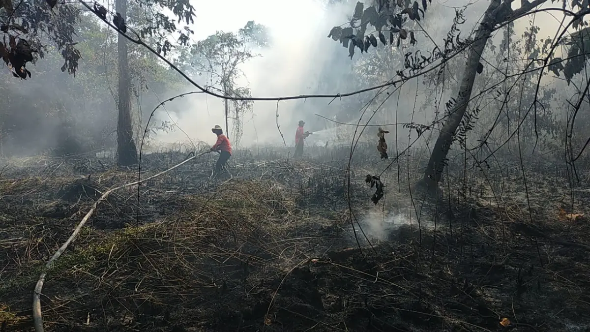 KARHUTLA: Kesiapsiagaan menjadi kunci mengingat potensi kebakaran masih perlu diwaspadai hingga penghujung September. (HRK)