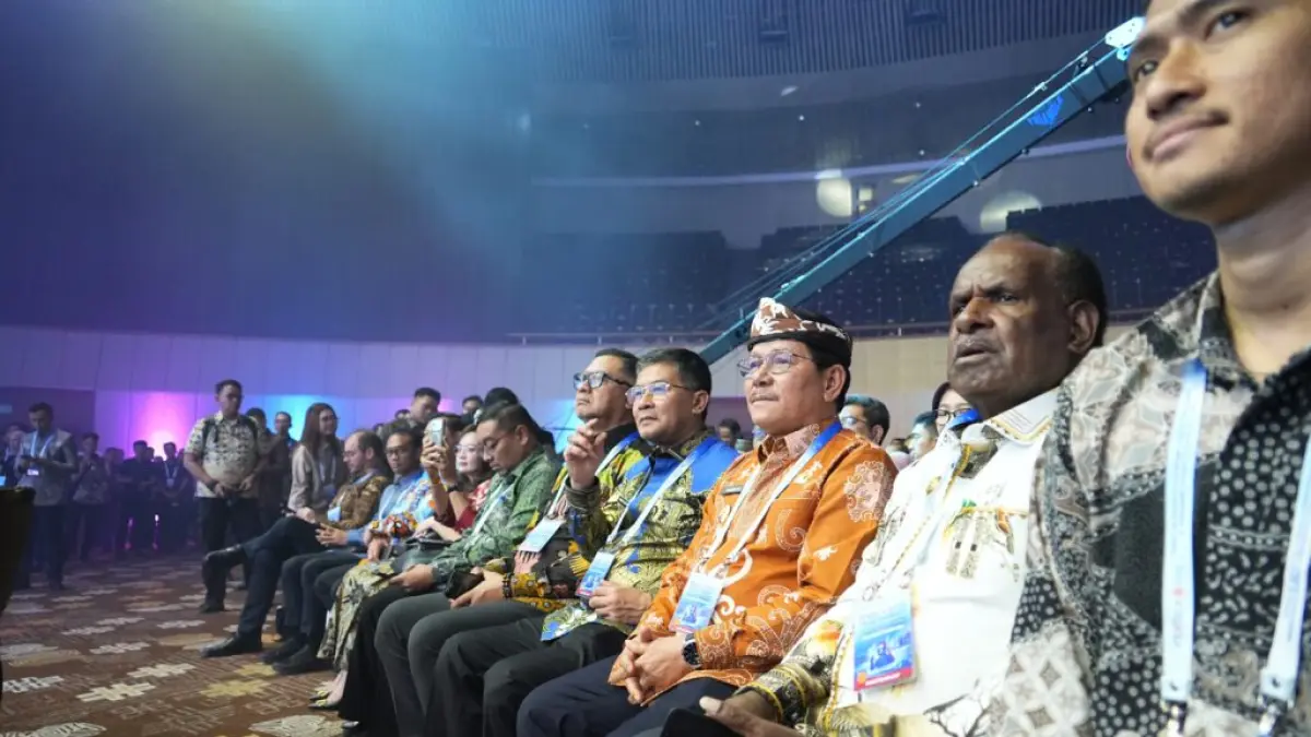 PERERAT SINERGI: Wagub Kaltara Ingkong Ala, hadiri FEKDI x IFSE 2026 di Jakarta International Convention Center (JICC), Kamis (24/9). (DKISP KALTARA)