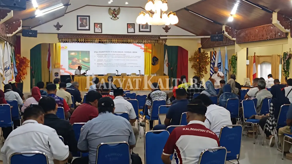 RAPAT KERJA: KONI Kaltara dan KONI Tarakan melaksanakan rapat kerja, Sabtu (10/10). (SEPTIAN ASMADI/HRK)