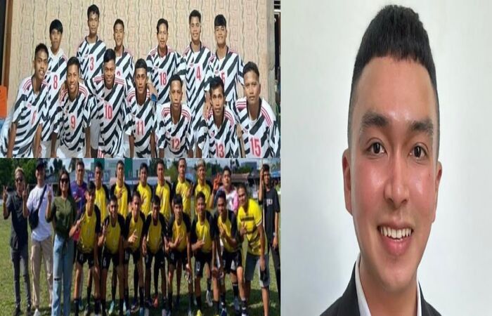 Tokoh Muda Nusa Utara Renaldo Tuwongkesong mensponsori tim sepak bola di Kabupaten Talaud.