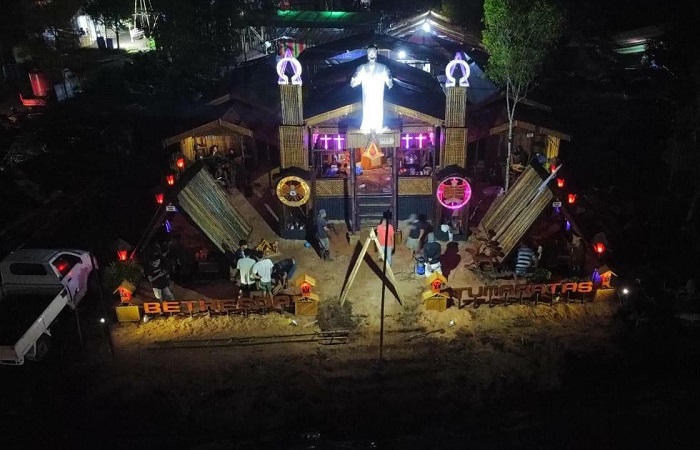 Tenda Pemuda GMIM Jemaat Bethesda Tumaratas di Perkemahan Karya Pemuda Gereja (PKPG) GMIM. (Istimewa)
