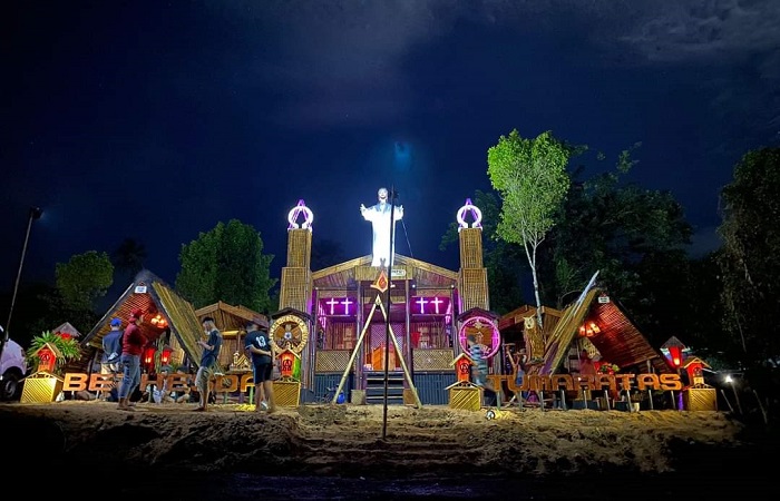 Tenda Pemuda GMIM Jemaat Bethesda Tumaratas di Perkemahan Karya Pemuda Gereja (PKPG) GMIM. (Istimewa)