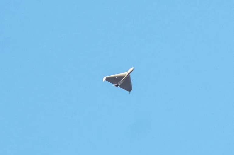 Drone buatan Iran Shahed-136 (Roman Petushkov/Reuters)