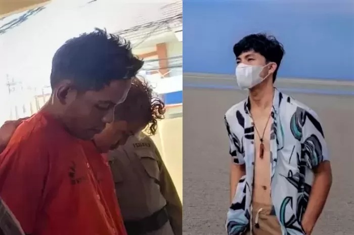 Dua pelaku mutilasi Sleman (kiri) dan korban (kanan).