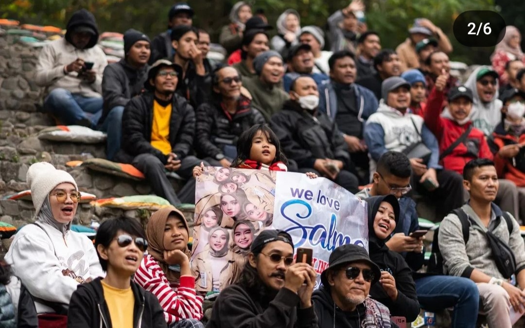 Antusias penonton Jazz Gunung Bromo 2023