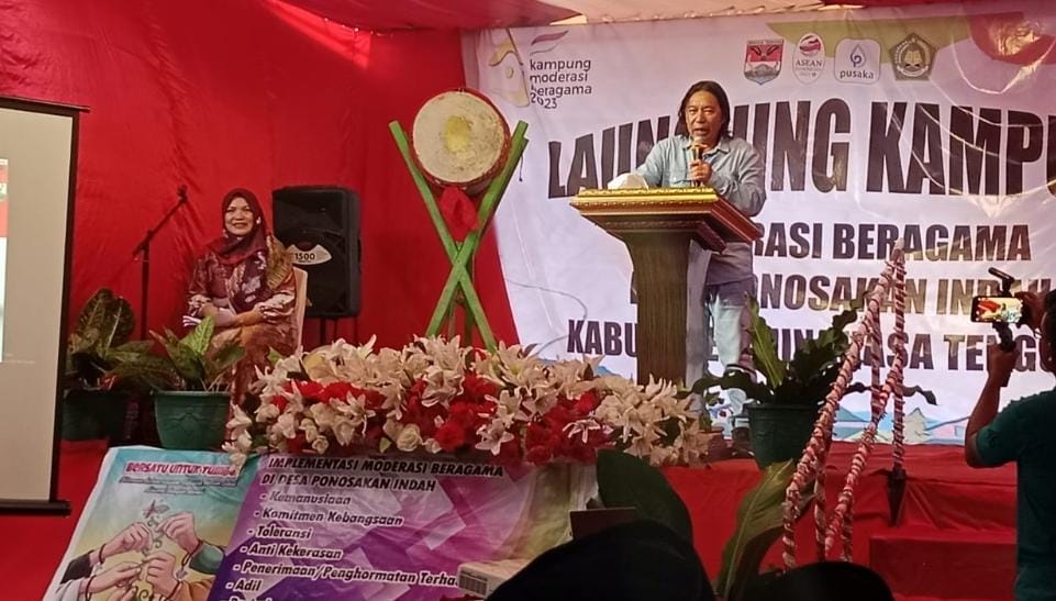 Launching Kampung Moderasi Beragama di Minahasa Tenggara oleh James Sumendap.