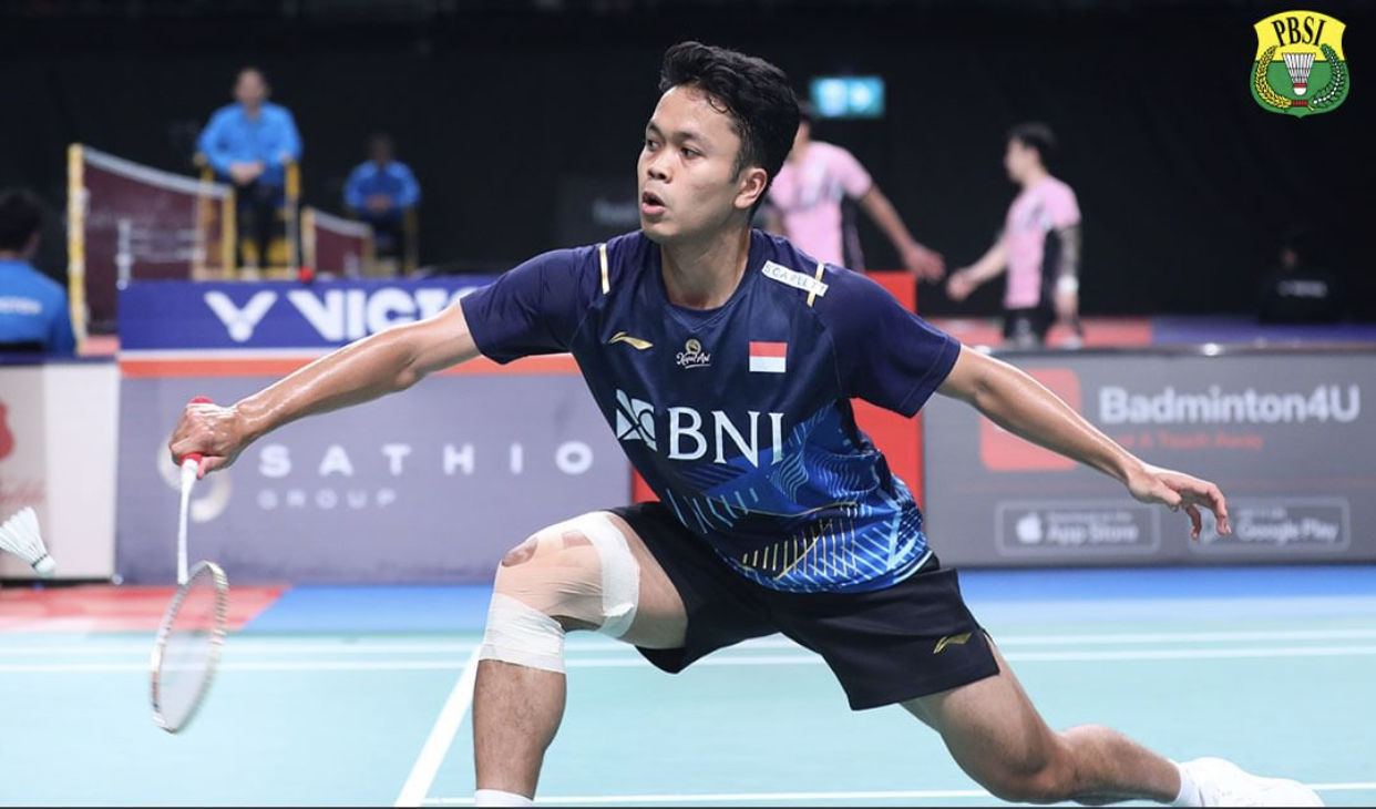 Anthony Ginting melaju ke babak perempat final Australia Open.