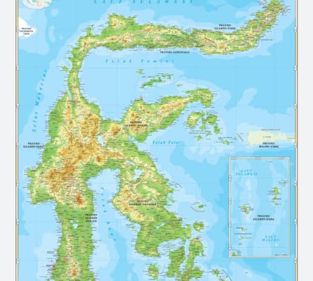 Gambar Peta Sulawesi