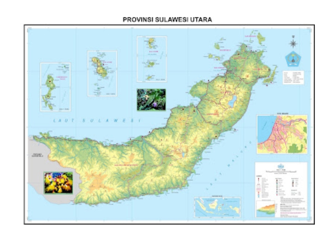 Peta Sulawesi Utara