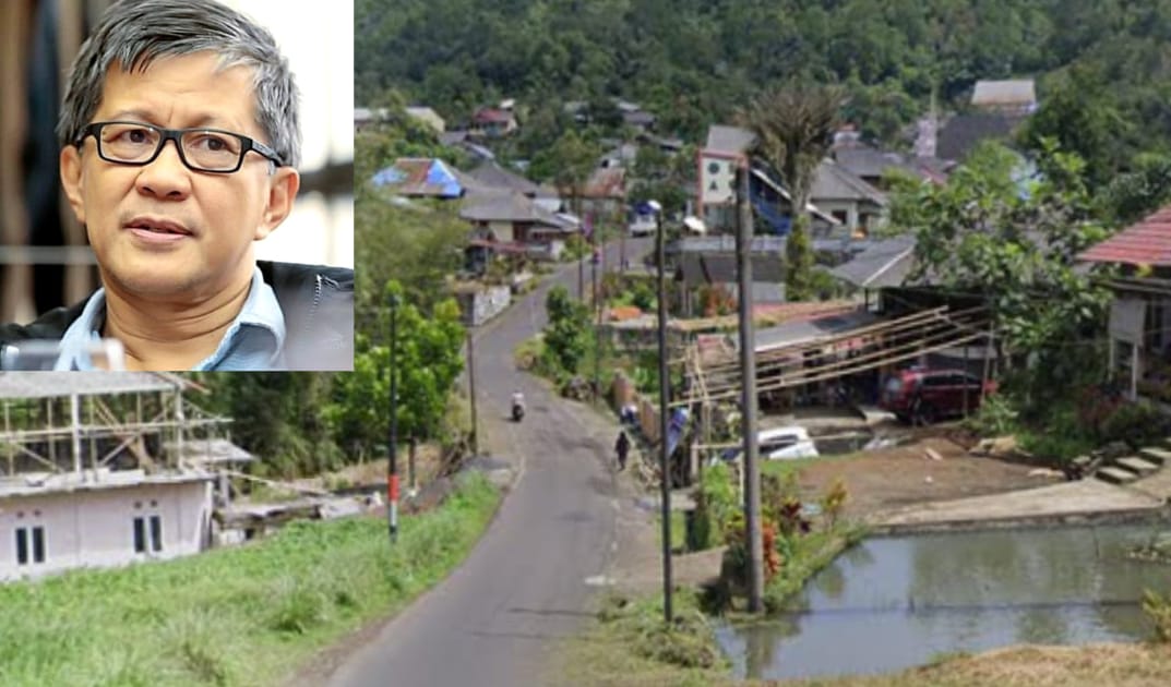 Desa Rambunan Kecamatan Sonder Kabupaten Minahasa Sulut yang asri yang merupakan kampung halaman Rocky Gerung.