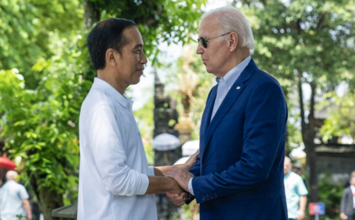 Presiden RI Joko Widodo dan Presiden AS Joe Biden