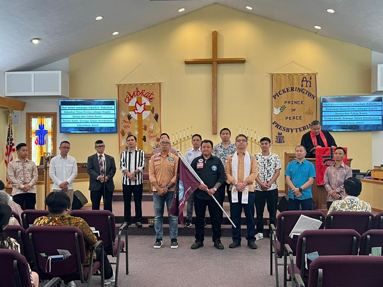 Pelantikan Panji Yosua P/KB GMIM Musafir Columbus, Ohio Amerika Serikat, Minggu (27/8).