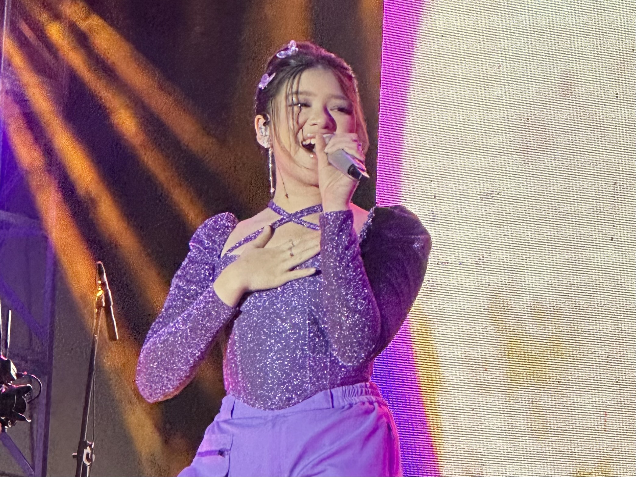 Tiara Andini saat tampil di BML Music and Food Festival Manado (Dok.MP)