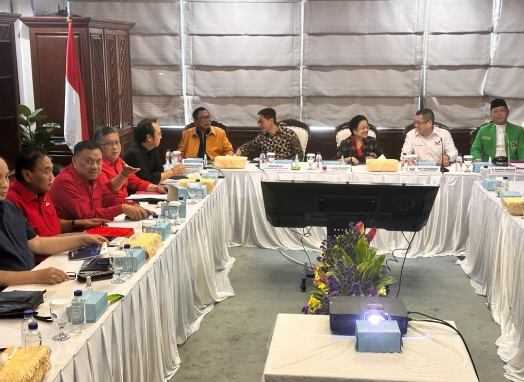 Pertemuan 4 Ketua Umum Parpol pengusung Capres Ganjar Pranowo