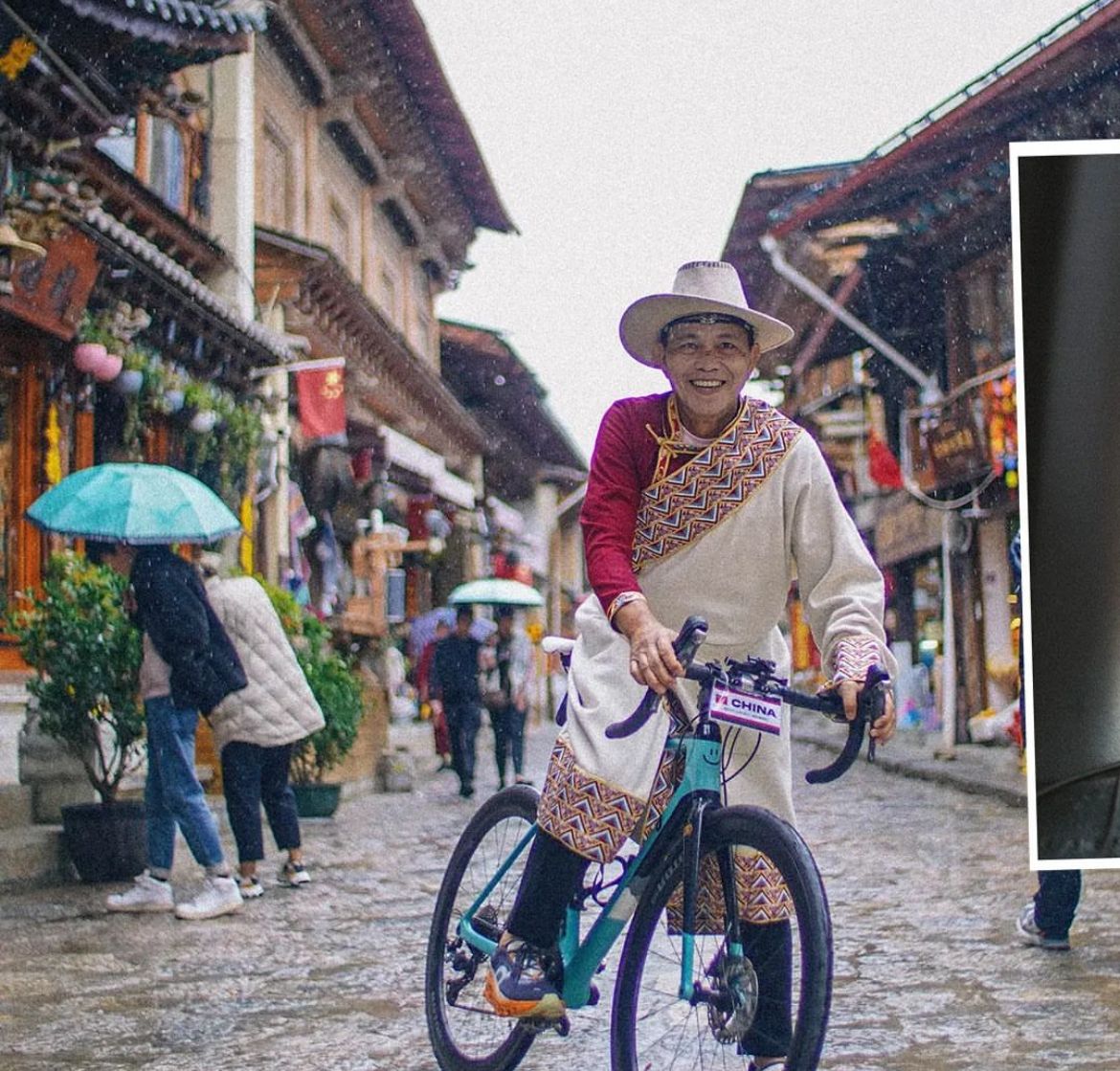 EKSPLORE: Royke Lumowa memakai baju khas orang Tibet.