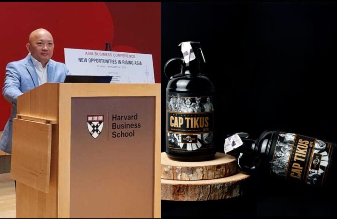 Nico Lieke memperkenalkan minuman tradisional suku Minahasa Cap Tikus di Harvard University