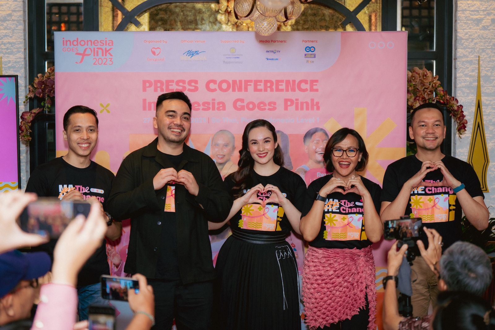 Press Conference kegiatan tahunan dalam rangka Breast Cancer Awareness Month yaitu Indonesia Goes Pink (IGP) 2023 sepanjang bulan Oktober 2023 yang mengangkat tema &ldquo;Make the Change, Be the Change&rdquo;.