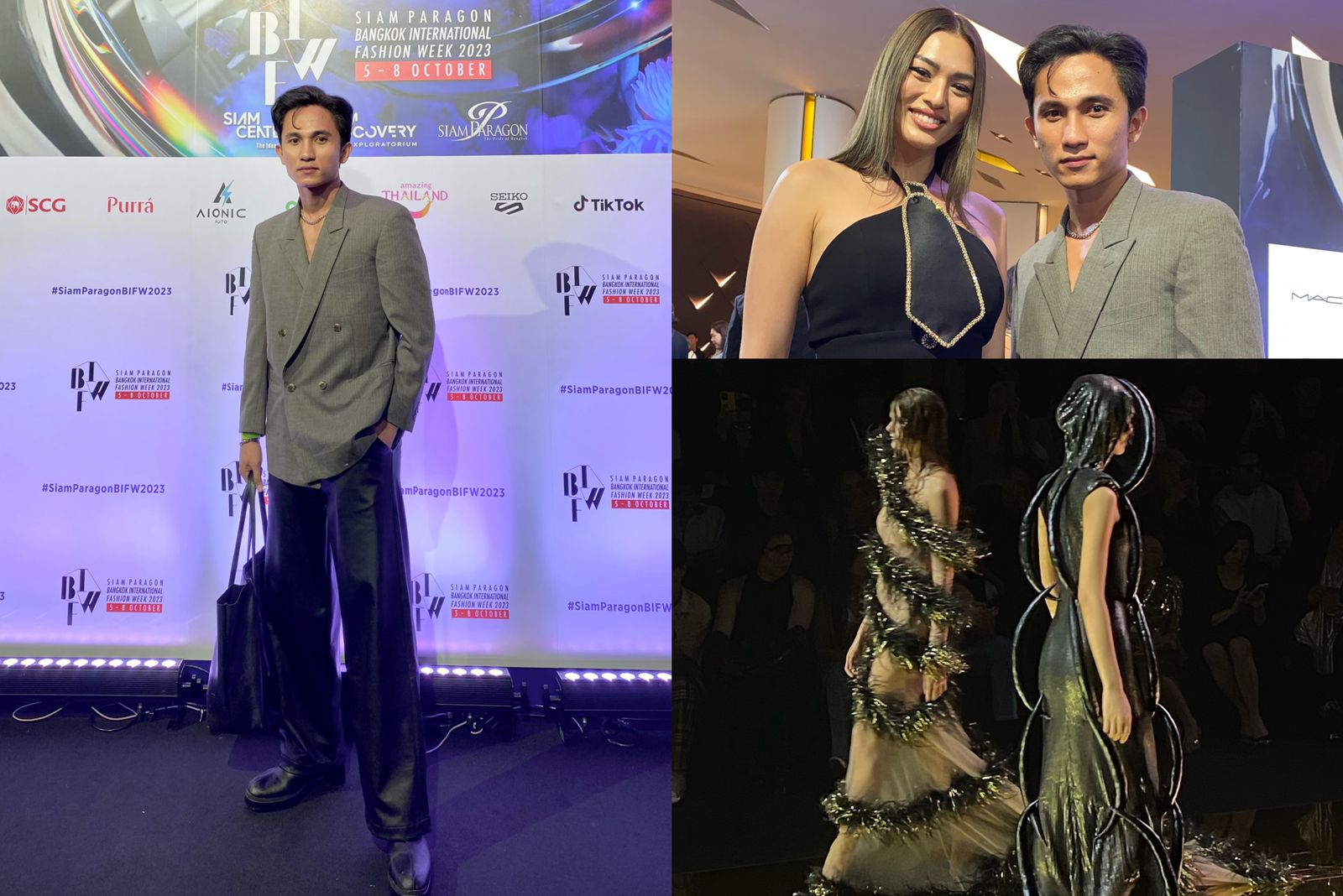 Fernando Wenur saat menghadiri dari event lokal desainer Thailand FlyNow Bangkok di #BIFW2023 x HarpersBAZAARThailand. (Istimewa)