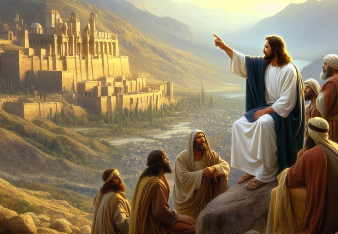 Ilustrasi Yesus bersama murid muridnya ebelum ditangkap dan disalibkan