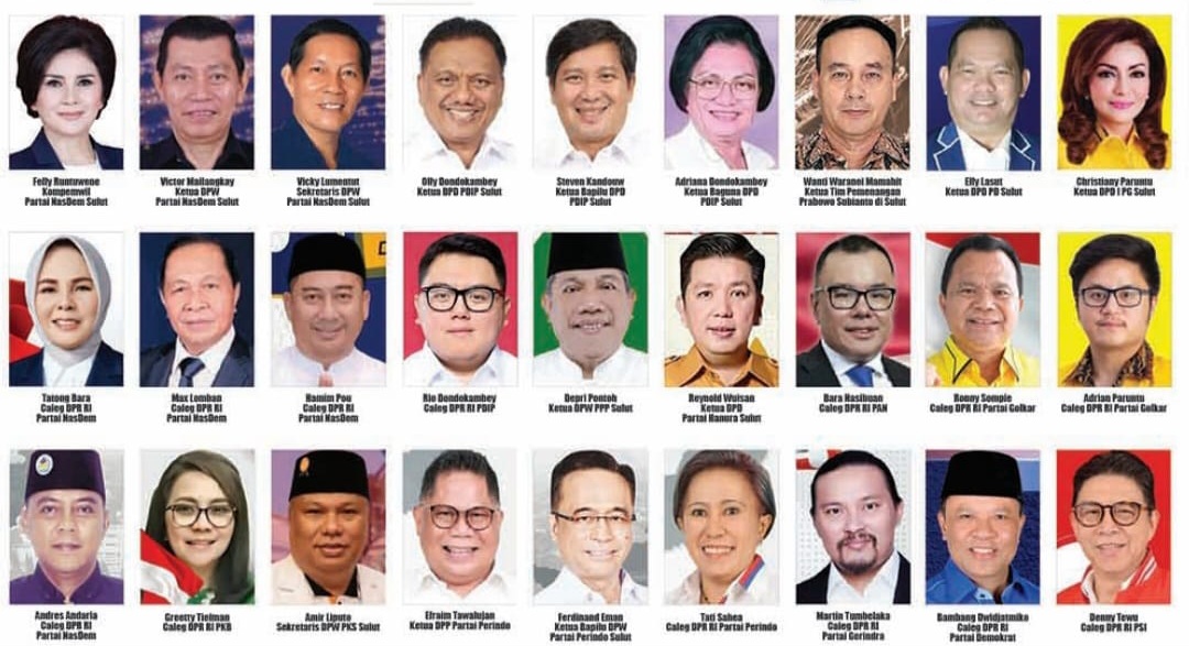 Tokoh-Tokoh Politik di Sulawesi Utara, Siap Memenangkan Capres Masing-Masing.