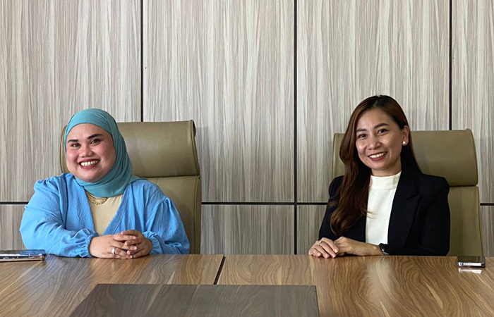 Owner Tsunagu Japan Indonesia Liony Leontin Mongi saat menjadi bintang tamu di acara MP Talks yang dipandu host Ayurahmi Rais. Akan tayang hari ini, Kamis (26/10) di Youtube Manado Post.