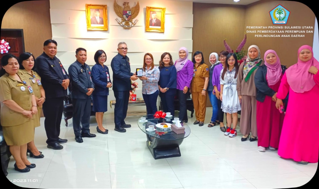 Sekretaris Daerah Provinsi Sulawesi Utara Steve H. A Kepel, ST, M.Si, menerima kunjungan kerja dari Jabatan Hal Ehwal Wanita (JHEWA) Sabah Malaysia di ruang kerja Sekprov Sulawesi Utara