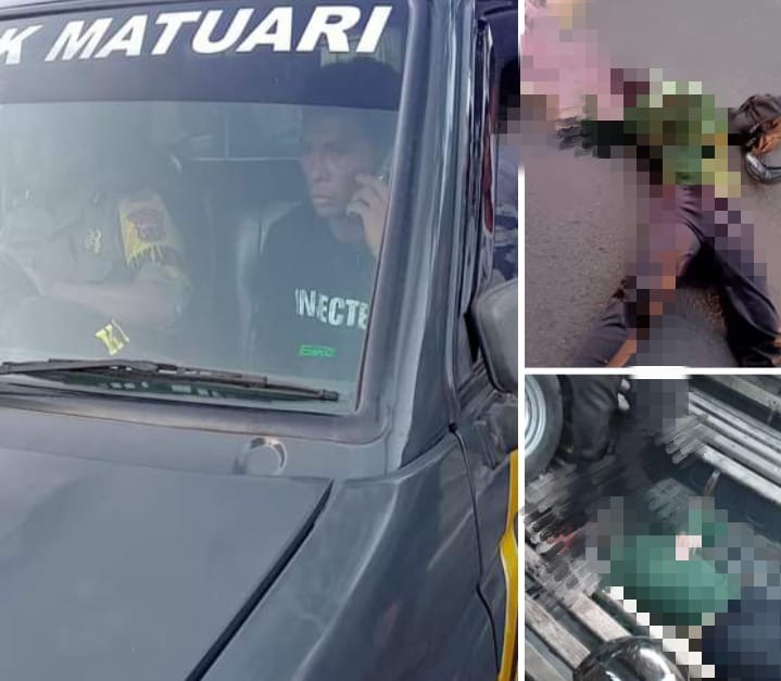 Tangkapan layar sejumlah foto postingan netizen, saat korban dievakuasi.(Dok Istimewa)