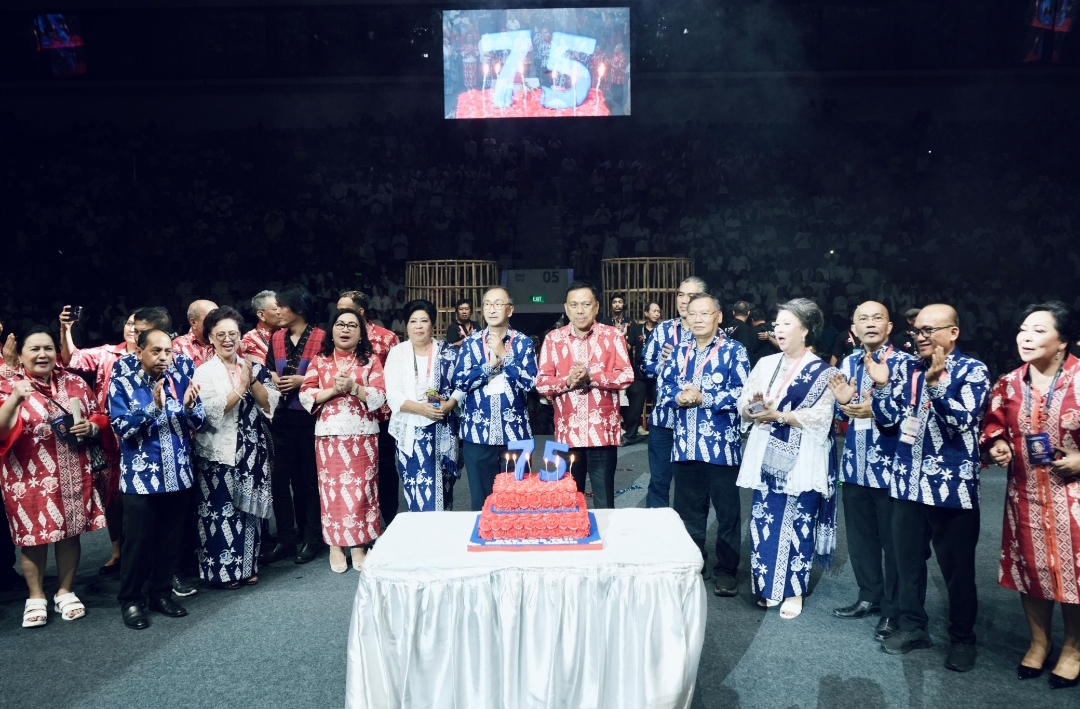 Gereja Protestan di Indonesia bagian Barat (GPIB), Minggu (19/11) kemarin, merayakan ulang tahun ke-75