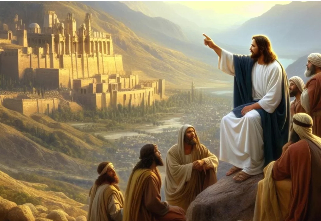 Ilustrasi Yesus ketika mengeluh terhadap Yerusalem di hadapan murid muridnya