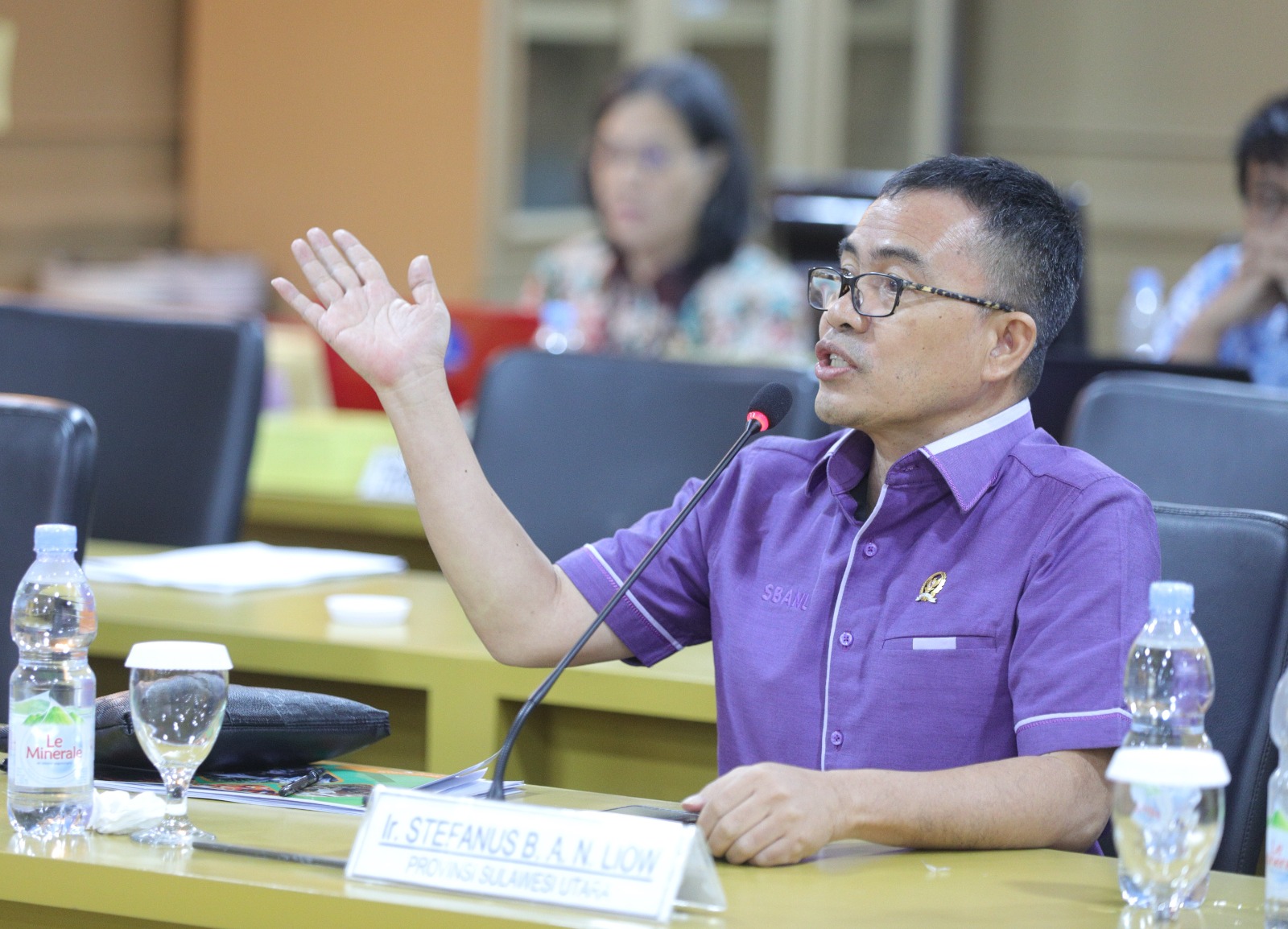 MINTA PENJELASAN: Senator Stefa saat memberikan tanggapan di Raker bersama Kementan, Rabu (29/11). Dok Istimewa.