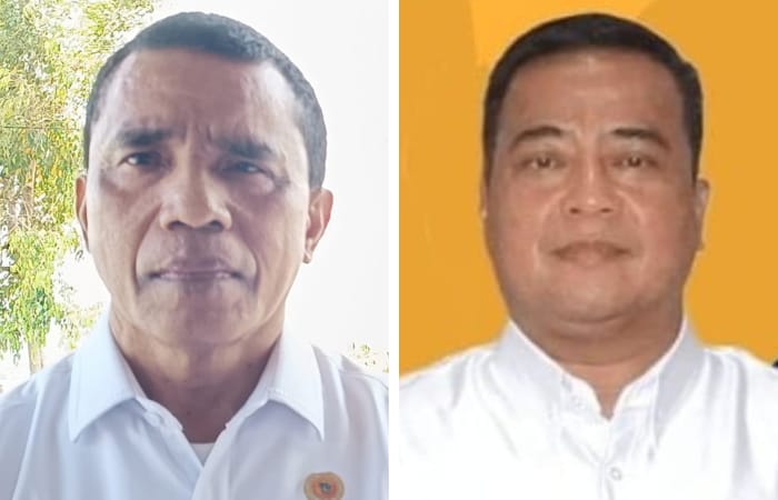 Kepala BPN Sulut Jaconias Walalayo (kiri), Kepala BWS Sulawesi I, I Komang Sudana (kanan)