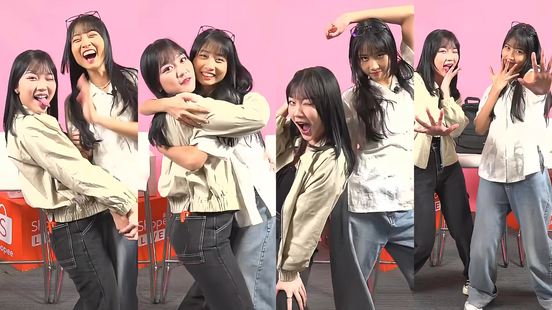 Tangkapan Layar Shopee Live Streaming Marsha dan Muthe JKT48. (Dok Istimewa)