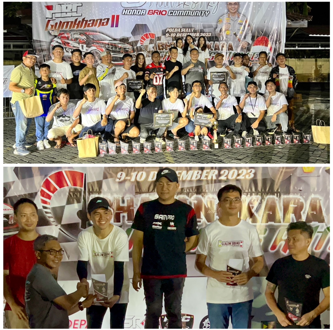 Symphony Media Racing Team berhasil menjadi raja lintasan Bhayangkara Christmas Auto Fest 2023