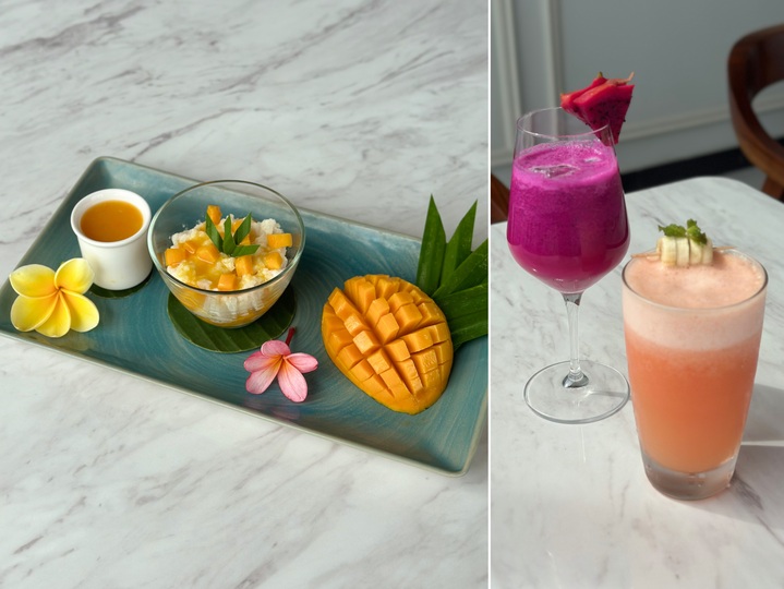Sajian dessert dan minuman segar siap manjakan lidah tamu Luwansa Hotel Manado (Istimewa)