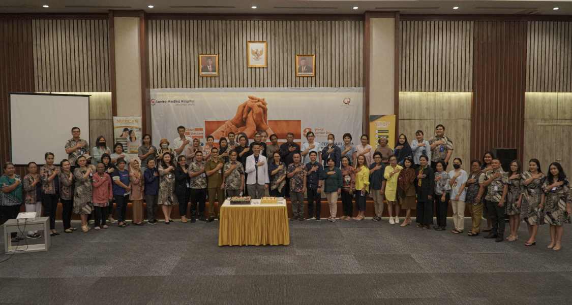 HANGAT: Sentra Medika Hospital Minahasa Utara menggelar Health Talk terkait penyakit kanker, Senin (5/2/2024).