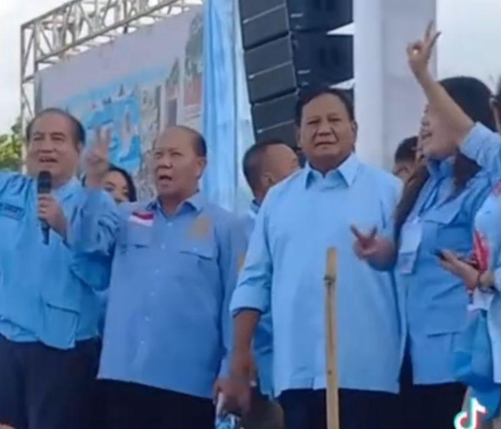 SOLID: Ketua DPN GETAR 08 Prof Dr Jimmy Torar SE MM MAP (sebelah kanan Capres RI Prabowo Subianto).