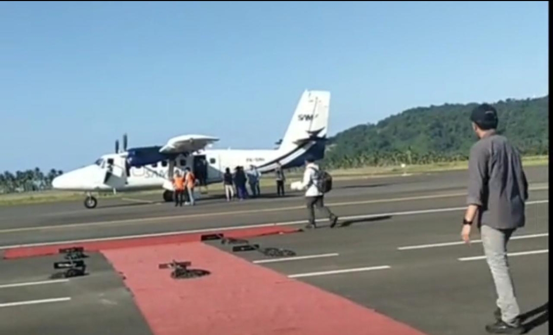 Pendaratan pertama pesawat di BMR lancar, Mimggu 18 Februari 2024