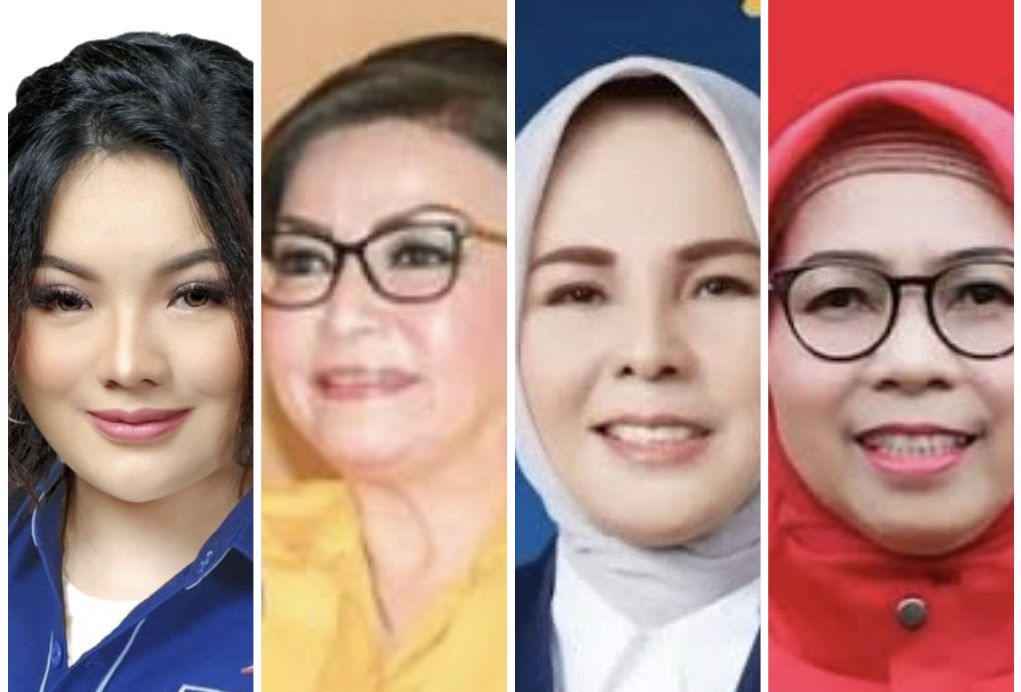 Kiri-Kanan: Hillary Brigitta Lasut, Christiany Eugenia Paruntu, Tatong Bara, Yasti Soepredjo Mokoagow
