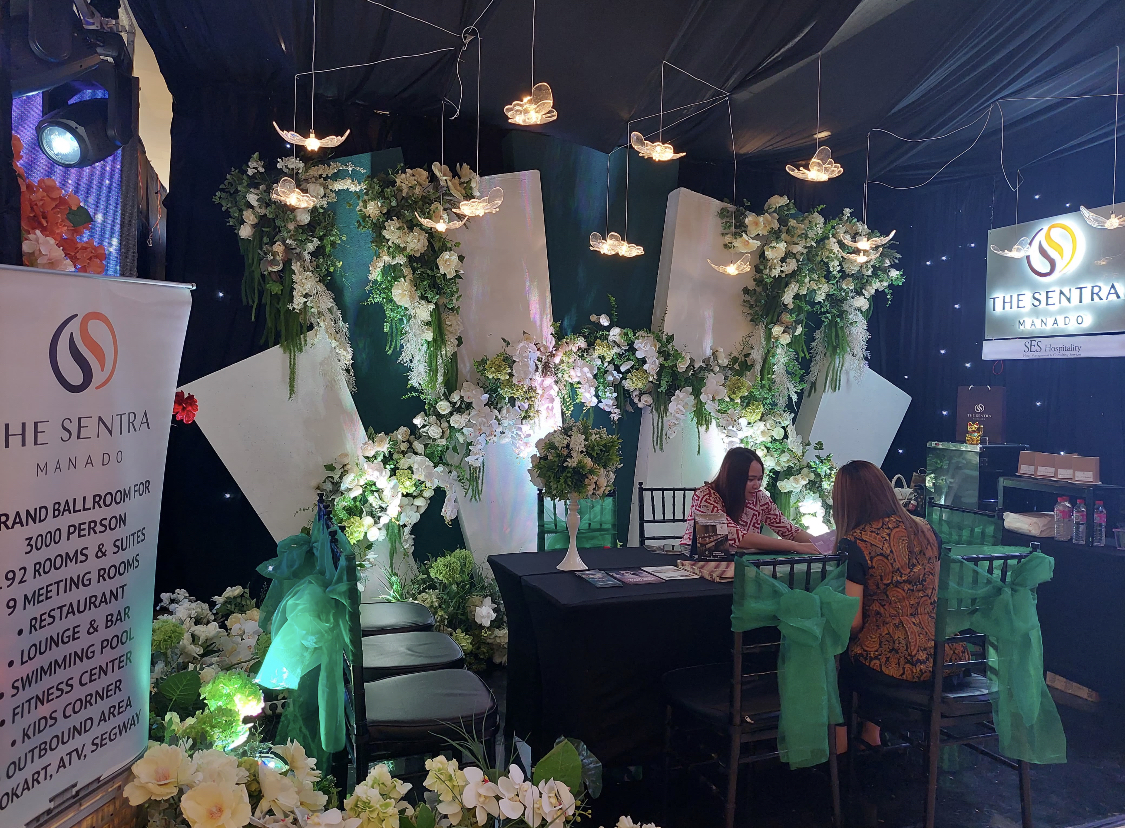 VISIT OUR BOOT: The Sentra Hotel Manado meramaikan pameran wedding yang berlangsung sejak 12-17 Maret 2024 di Mantos 3.