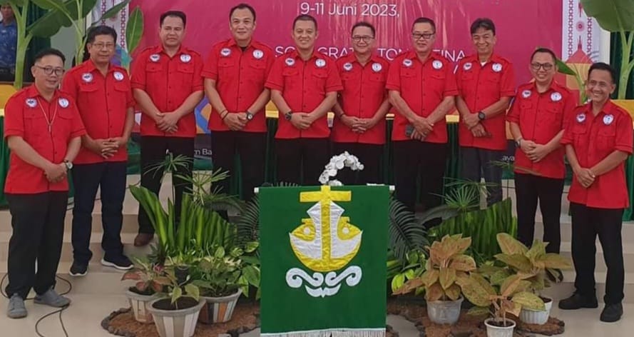 SUKACITA MELAYANI: Kelompok Kerja (Pokja) PPA, CCA dan Baca Mazmur (BM) P/KB Sinode GMIM saat Hapsa P/KB GMIM 2023 di Wilayah Manado Utara.