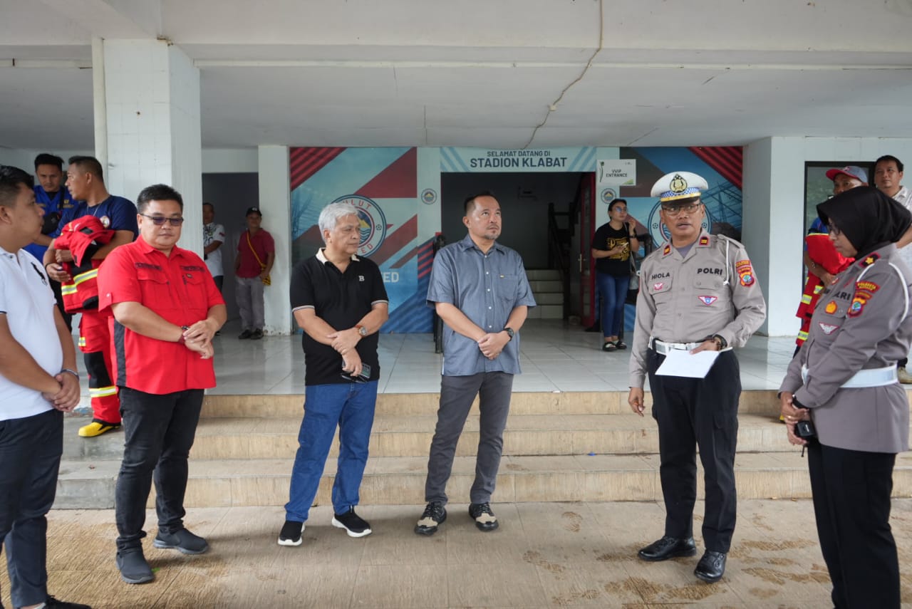 Panitia saat meninjau lokasi perayaan Selebrasi Paskah Remaja Sinode GMIM