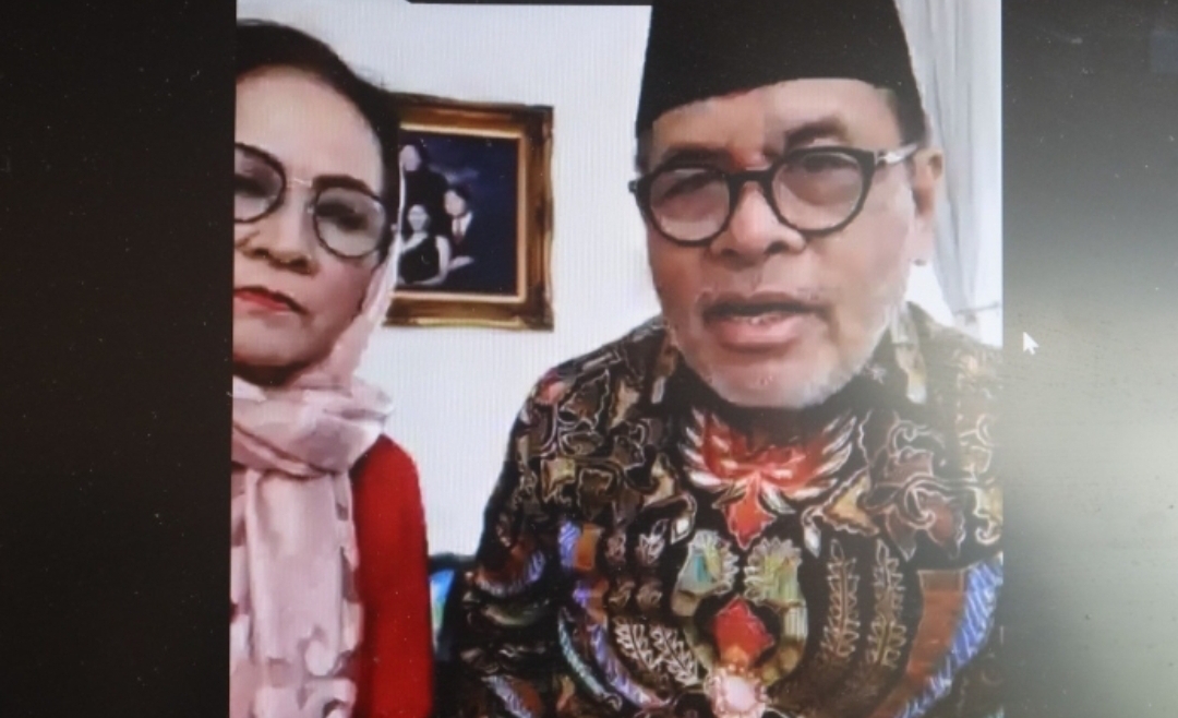 Dubes Djauhari Oratmangun mengikuti lewat virtual