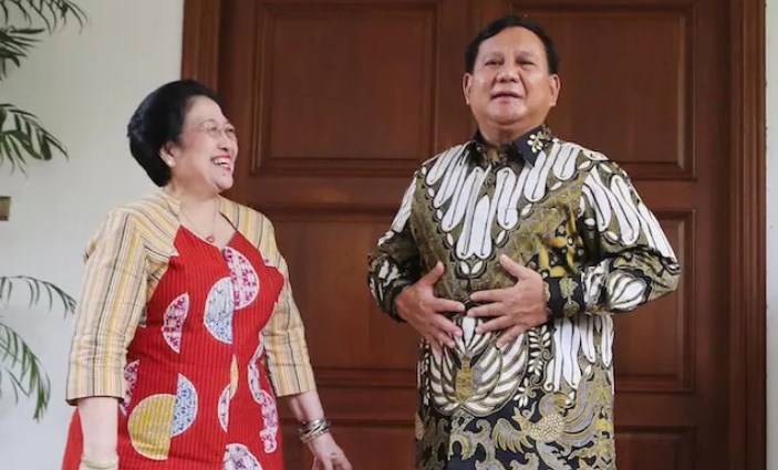 Ketua Umum PDI Perjuangan Megawati Soekarnoputri dan Presiden  Prabowo Subianto. (FEDRIK TARIGAN/ JAWA POS)