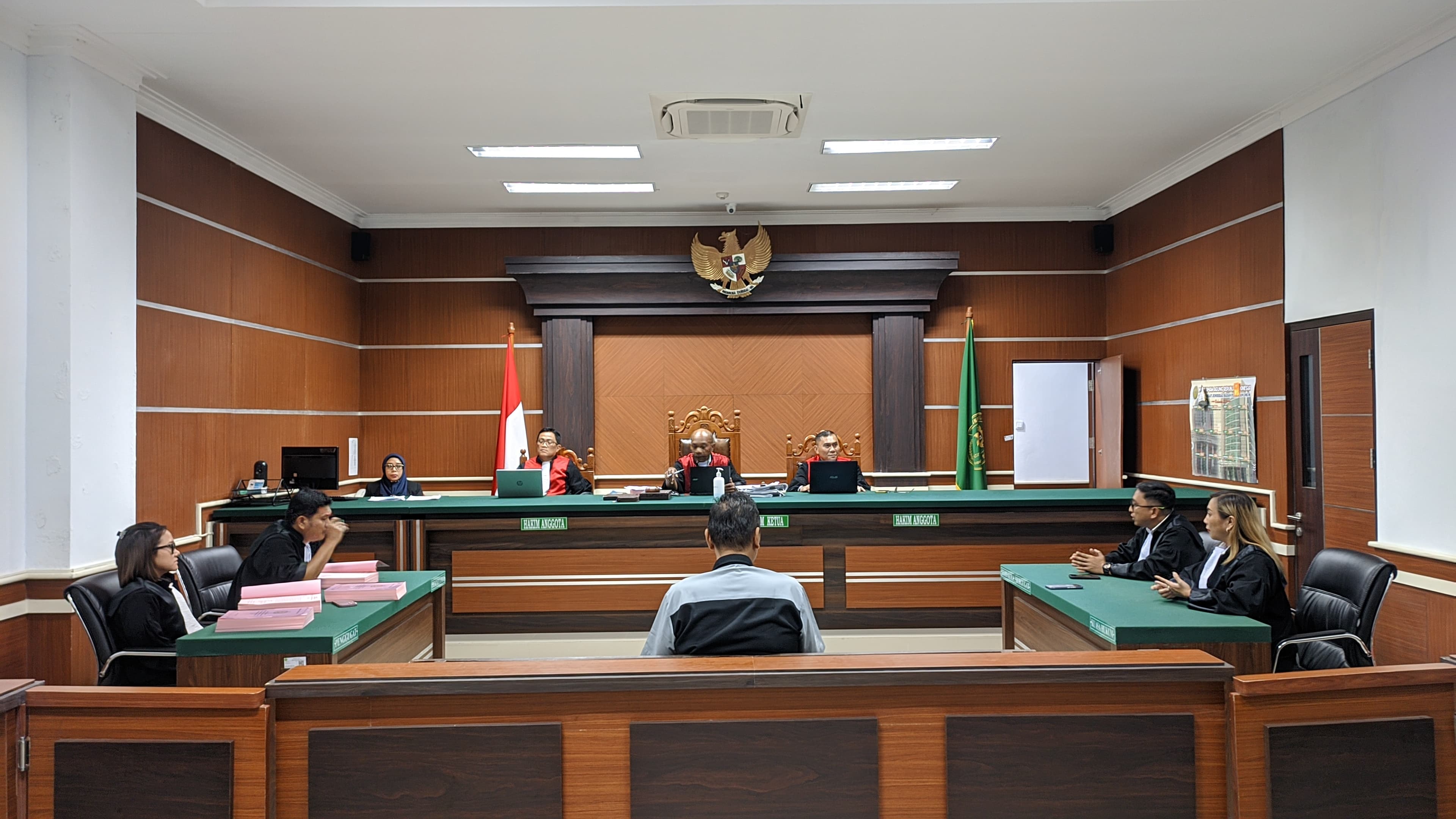 Sidang pembacaan tuntutan di Pengadilan Negeri Manado, Senin (22/04/2024)