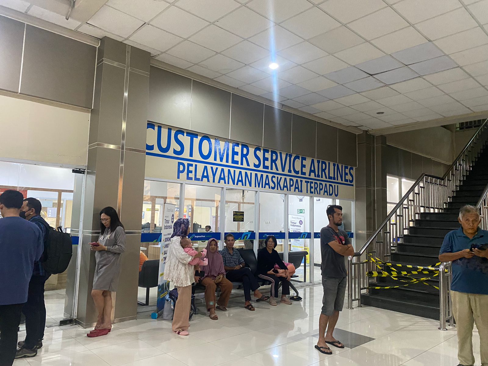 Suasana di Bandara Sam Ratulangi Manado. (Jasinta/MP META)
